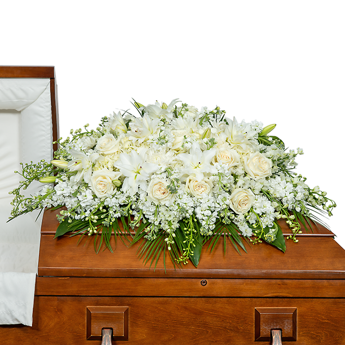 Pure Serenity Casket Spray