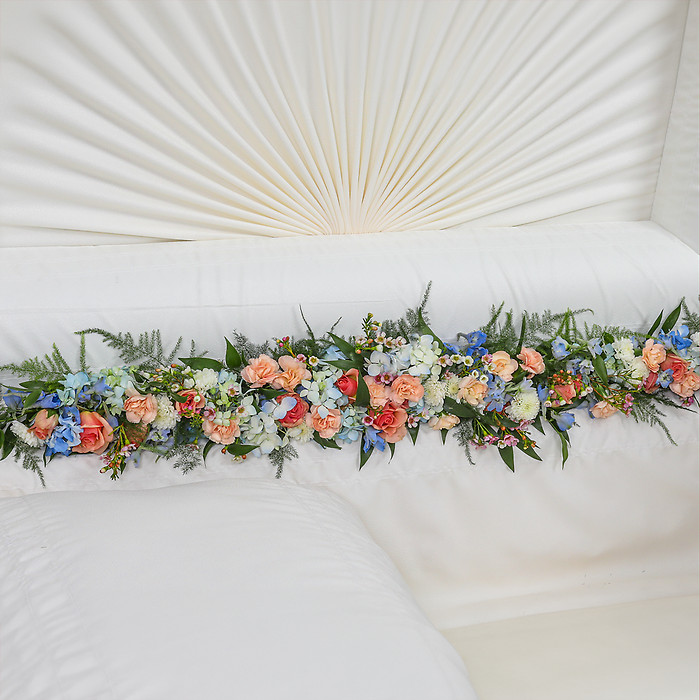 Floral Casket Lid Garland