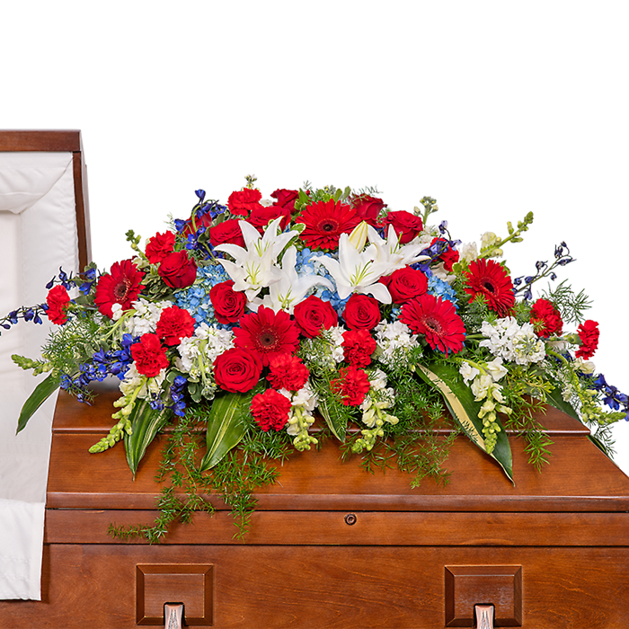 Stars and Stripes Forever Casket Spray